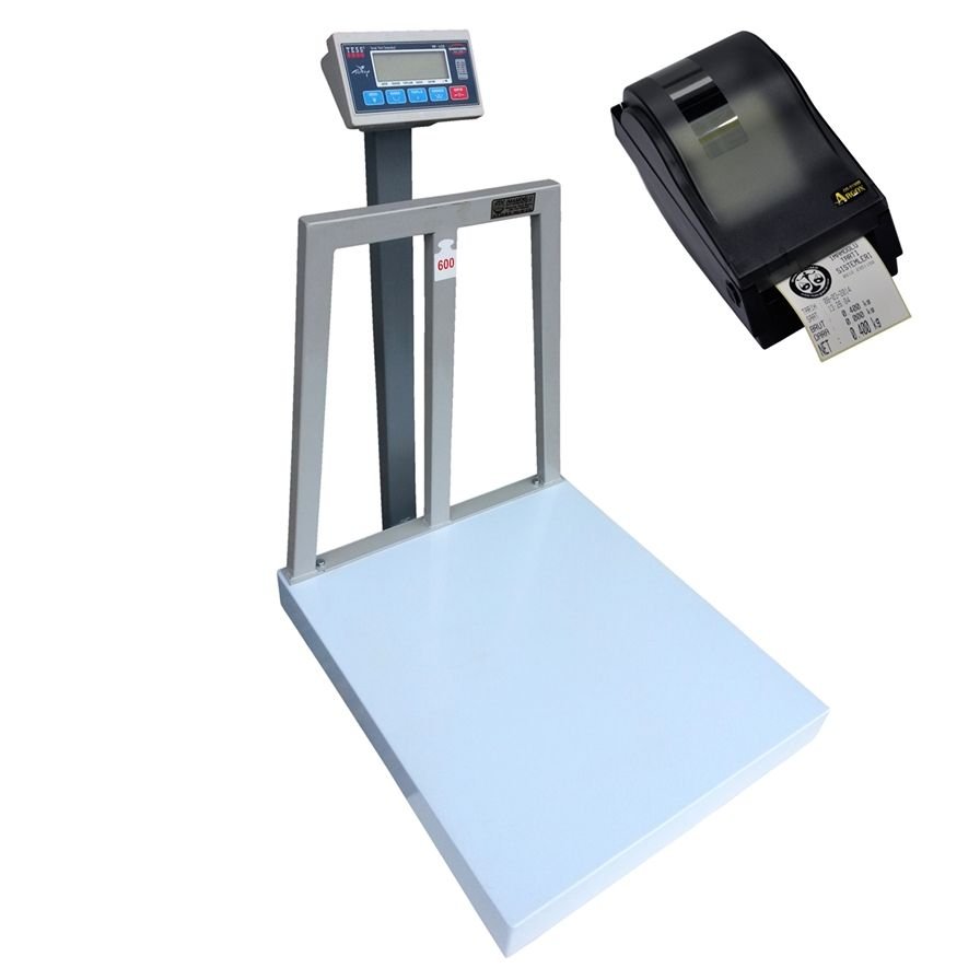 Elektronik Yazıcılı Baskül 60x70 cm - 600 kg