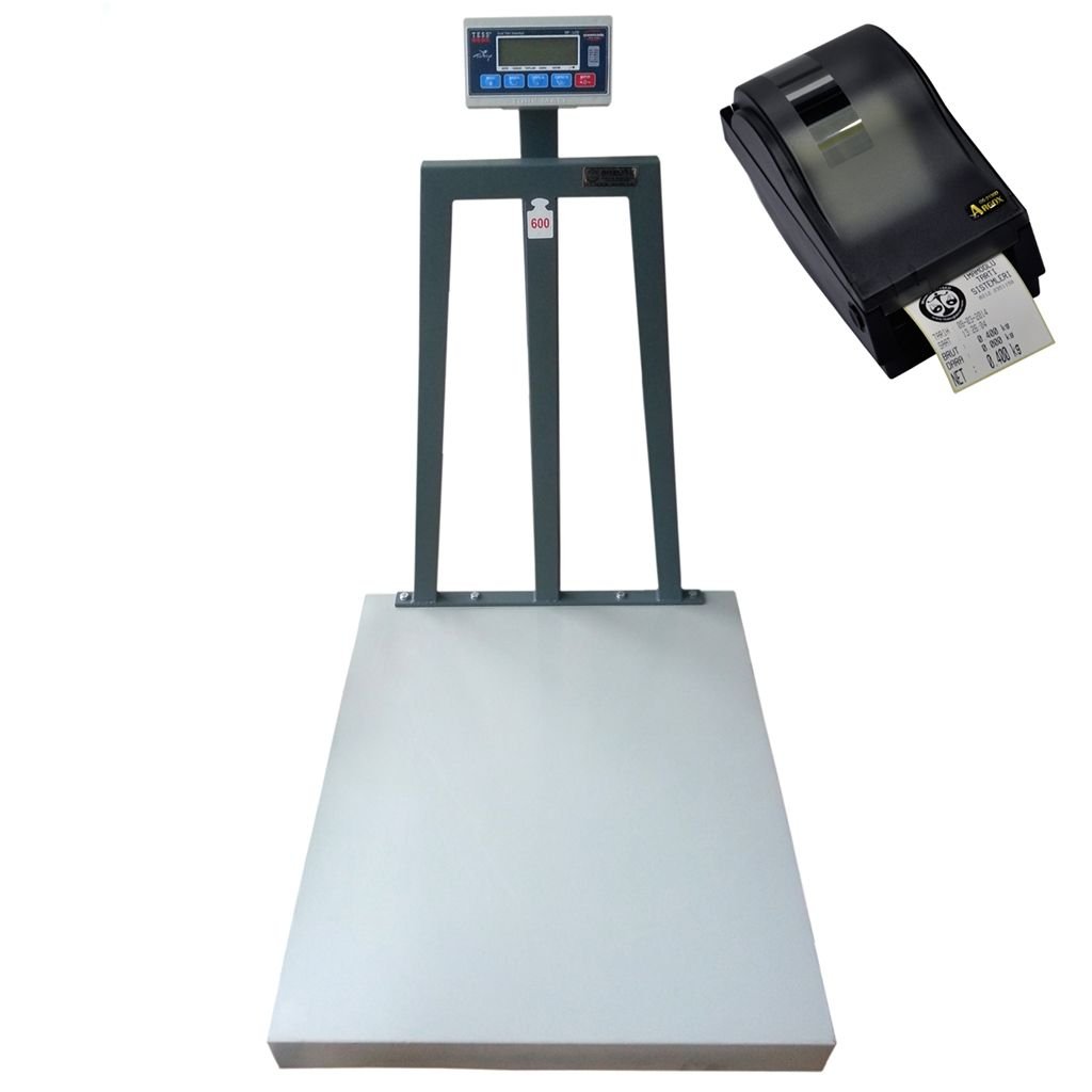 Elektronik Yazıcılı Baskül 80x90 cm - 600 kg