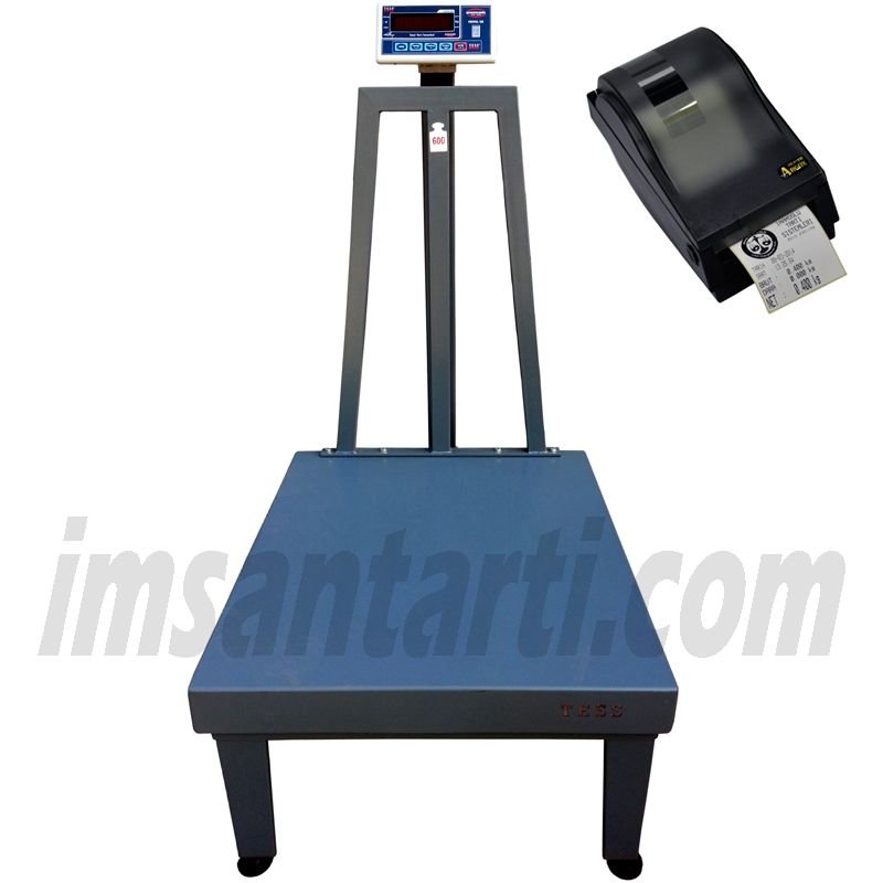 Elektronik Ayaklı Yazıcılı Baskül 80x90 cm - 600 kg