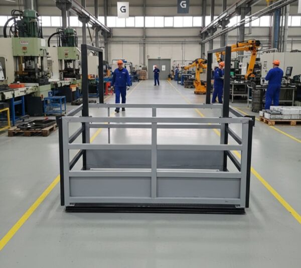 Canlı Hayvan Baskülü U Şase Çemberli 100X200 CM 3 Ton