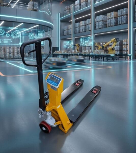 Tem Onaylı Transpalet Baskül 2 Ton Şarjlı