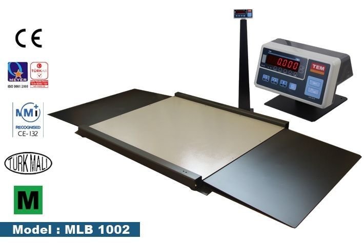 Rampalı Yük Baskülü 100x240 cm - 3.000 Kg