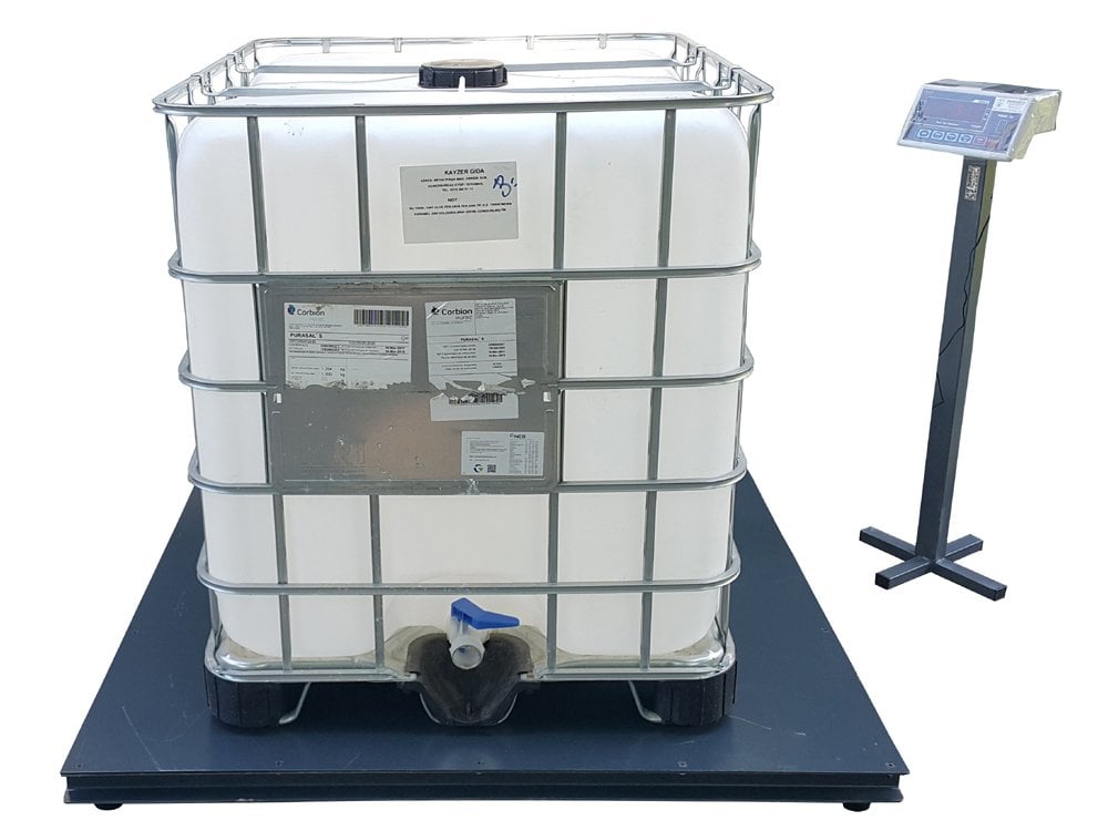 Aybisi Ibc Tank Tartım Baskülü 3 Ton 120x120 Cm Özel Üretim