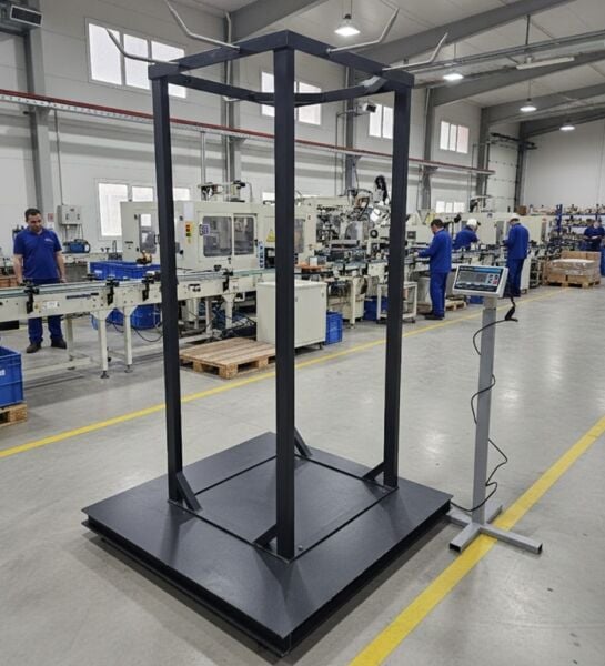 Karkas Et Kantarı 8 kancalı 2 Ton 120x120 Cm