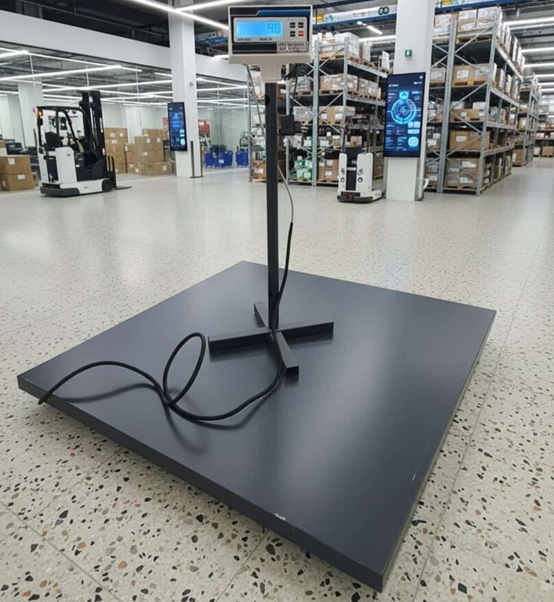 İmmax Düz Platform Baskül 120x120 cm 2 ton Şarjlı