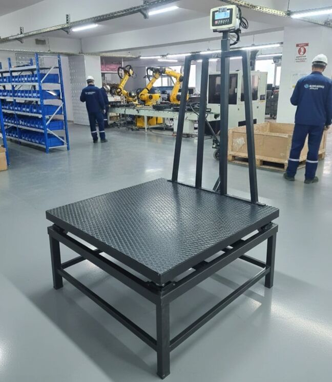 Sehpalı U şase Kantar 120x120 Cm 3 Ton Şarjlı 4 Hücreli