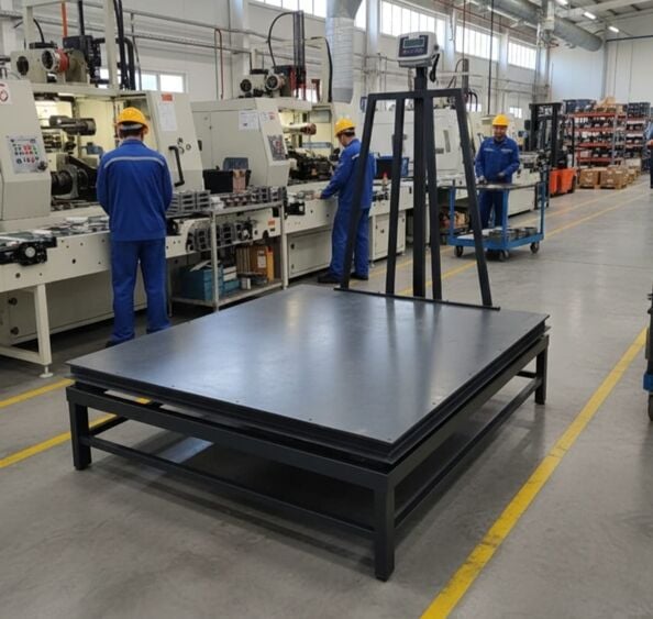 Sehpalı U şase Kantar 150x150 Cm 3 Ton Şarjlı 4 Hücreli