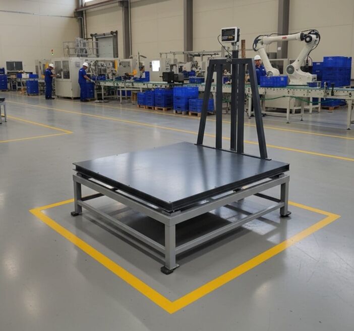 Sehpalı U şase Kantar 150x200 Cm 3 Ton Şarjlı 4 Hücreli