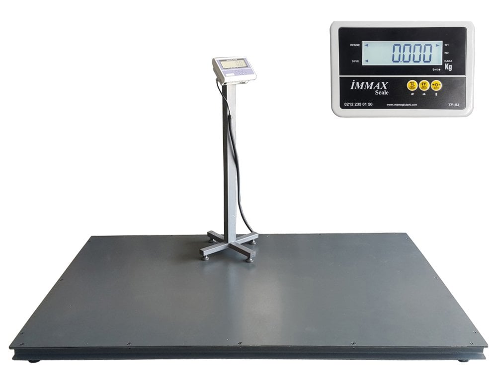Düz Platform Gömme Baskül Kantar 3 Ton 100x100 Cm Özel Üretim
