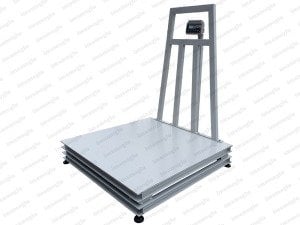 Çift Şase Darbeli Baskül 3 Ton 100x120 Cm Özel Üretim