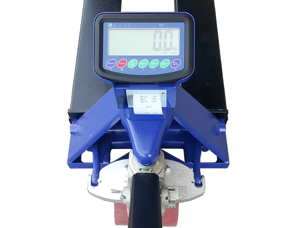 Neck Fiş Yazıcılı Transpalet Baskül - 2 Ton Döküm Pompalı