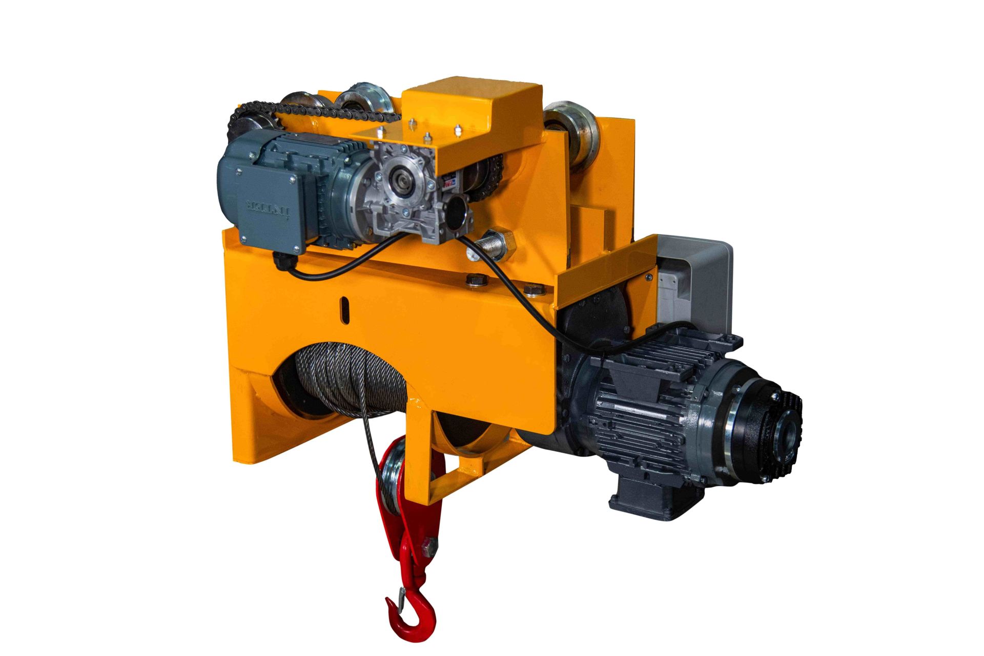 4 Haraketli 3 Ton Şaryolu Elektirikli Calaskal Vinç Halat 12 Metre 380V