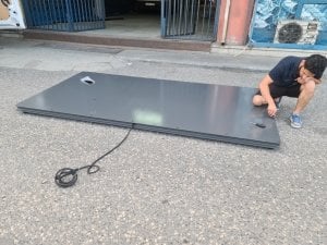 Düz Platform Kantar 120x250 Cm 3 Ton Şarjlı 4 Hücreli