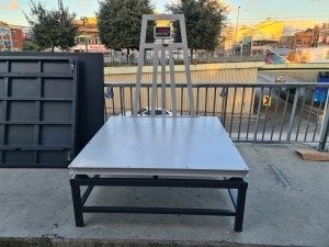 Sehpalı U şase Kantar 120x120 Cm 3 Ton Şarjlı 4 Hücreli