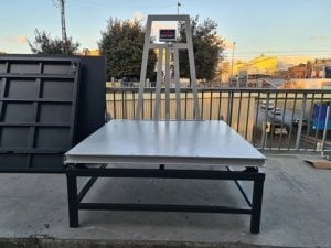 Sehpalı U şase Kantar 120x120 Cm 3 Ton Şarjlı 4 Hücreli