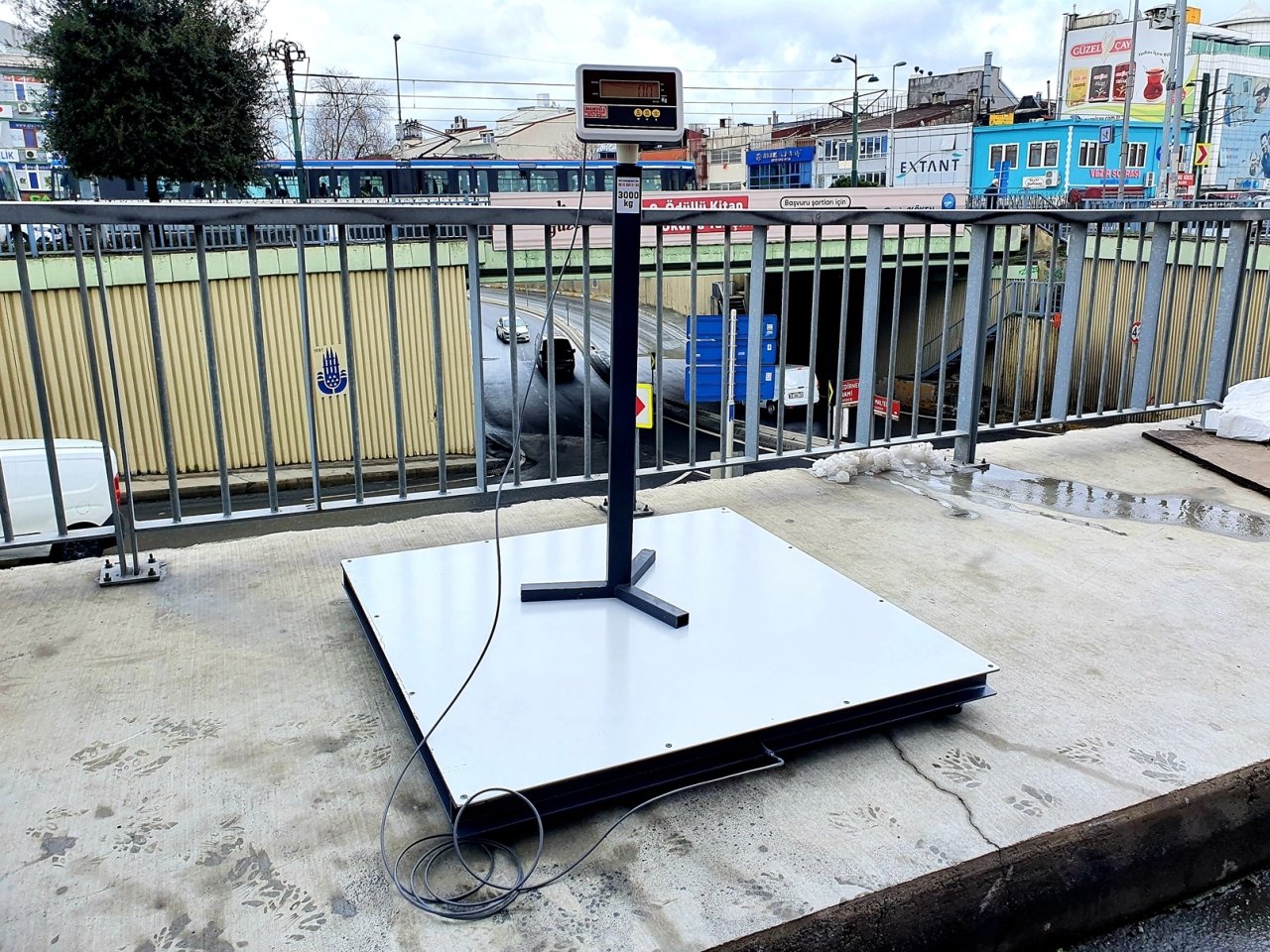 Aybisi Ibc Tank Tartım Baskülü 3 Ton 150x150 Cm Özel Üretim