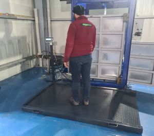 Kendinden Tek Rampalı Platform Baskül 110x150 cm 3 Ton Şarjlı