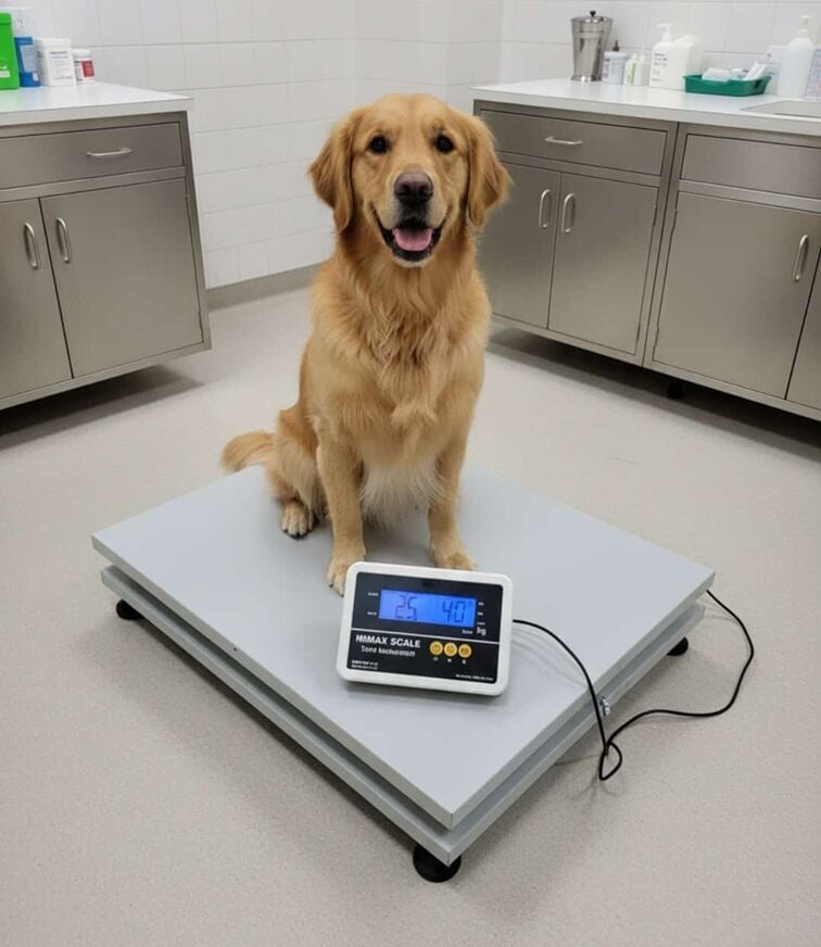 Veteriner baskülü 200 kg 60x80 cm Şarjlı